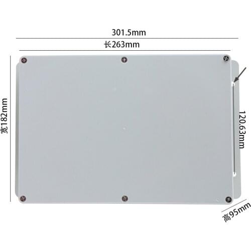263*182*95MM Waterproof Sealed Plastic Box Electrical Enclosure Case With Fixed Ear IP65 Outdoor ABS Junction Wire Box