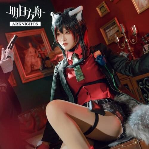 Arknights Customize VANGUARD Texas Cosplay Women Same Paragraph Full Set Clothes Windbreaker Shorts Suit Halloween Dress Up