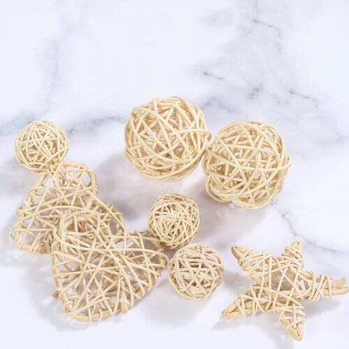 Hamster Chewing Toy Natural Rattan Chinchilla Bite Toy Cage Chew Toys for Guinea Pigs Rat Small Pet Molars Supplies