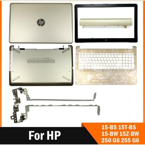 924893-001 Laptop LCD Back Cover/Front bezel/Hinges/Palmrest/Bottom Case For HP 15-BS 15T-BS 15-BW 15Z-BW 250 G6 255 G6 Gold