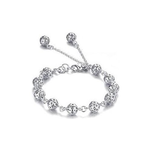 2016 high quality classic design hot sell 925 sterling silver ladies`fashion ball bracelets jewelry wholesale