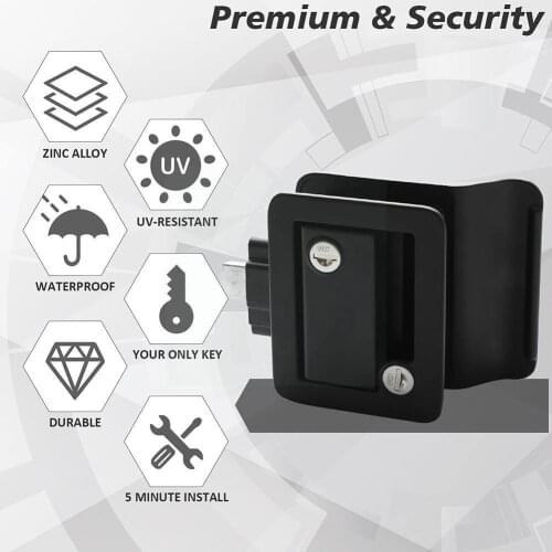 2021 Caravan RV Travel Trailer Entry Door Lock Camper Lock Handle RV Keys Replacement Door For RV/Camper/Trailer Door Latch B0M5