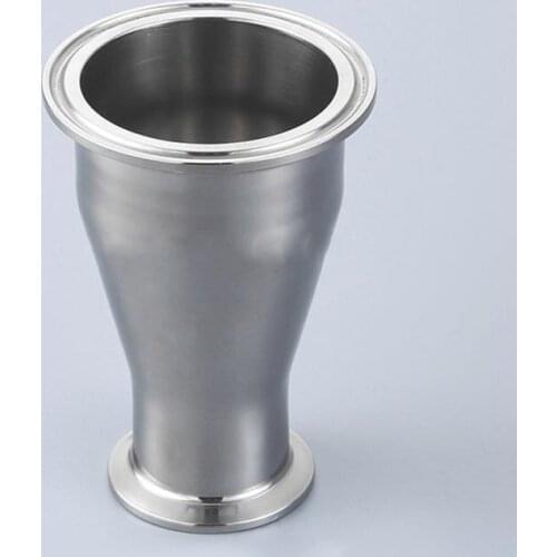 51mm 2" to 32mm 1.25" Pipe OD 2" to 1.5" Tri Clamp Reducer SUS 304 Stainless Sanitary Pipe Fitting Homebrew