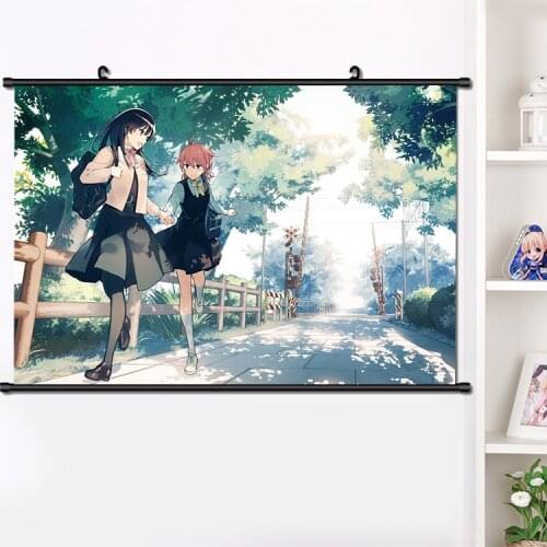 Anime Bloom Into You Koito Yuu Nanami Touko Saeki Sayaka Wall Scroll Poster Wall Hanging Poster Home Decor 40×60cm