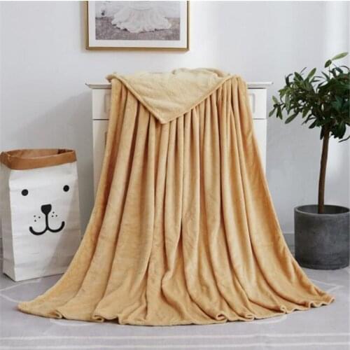 2020 Velvet Comfortable Household Blanket Autumn And Winter Super Soft Keep Warm Sofa Baby Blanket Size