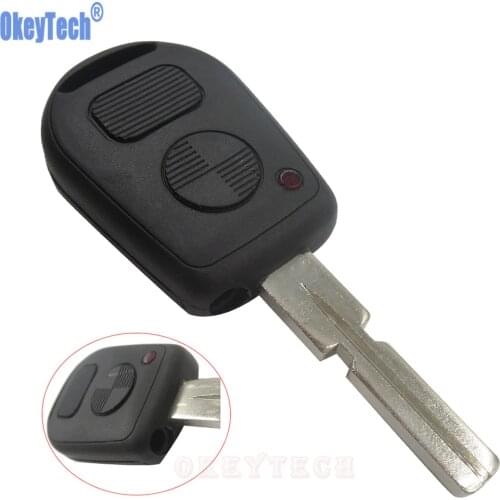 OkeyTech Remote Fob Case Replacement Car Key Shell 2 Buttons Key Case Cover Protection Fob for BMW E38 E39 E36 Z3 Car Styling