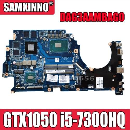 For HP OMEN 15-CE 15-CE001TX TPN-Q194 Laptop Motherboard 929484-601 929484-001 GTX 1050 2GB i5-7300 CPU DAG3AAMBAG0