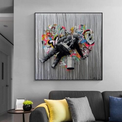 Graffiti Art Canvas Painting Abstract Street Art Poster Printing Wall Pictures For Living Room Home Decor
