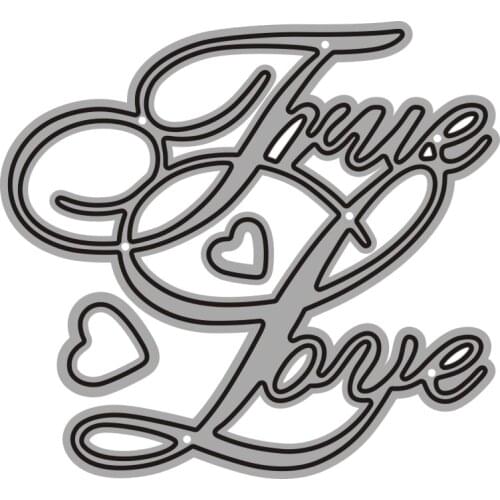 JMCRAFT 2021 New Love English Alphabet Metal Cutting Dies Scrapbook Mold Cutting Mold DIY Crafts Handmade Dies