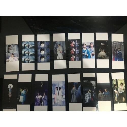 Chinese Drama Word Of Honor Shan Heling Wen Kexing Zhou Zishu Double-side Pearlescent Card Bookmark Gong Jun Zhang Zhehan Doujin