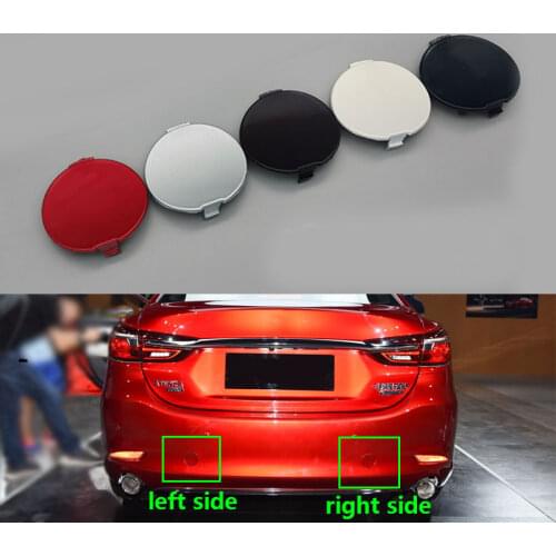 For Mazda 6 Atenza 2020 2021 Auto Rear Bumper Tow Hook Cover Hauling Hook Eye Lid Trailer Cap Painted