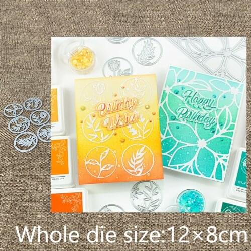 XLDesign Craft Metal Cutting Dies stencil mold FLORAL CIRCLES set decoration scrapbook Album Paper Card Craft Embossing die cuts
