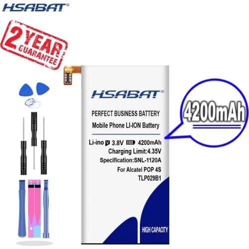 New Arrival [ HSABAT ] 4200mAh TLp029B1 Replacement Battery for Alcatel Pop 4S 5095 5095B 5095I 5095K 5095L 5095Y For TCL 550