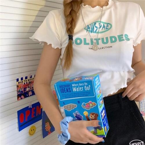 Couples short-sleeved t-shirt 2021 summer new loose fashion white letter printed T-shirt for men and women