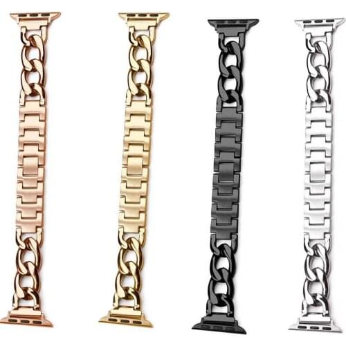 Hot sale stylish women cowboy metal strap For Apple watch bracelet sereis se 6 5 4 40mm 44mm For iwatch 3/2/1 38mm 42mm