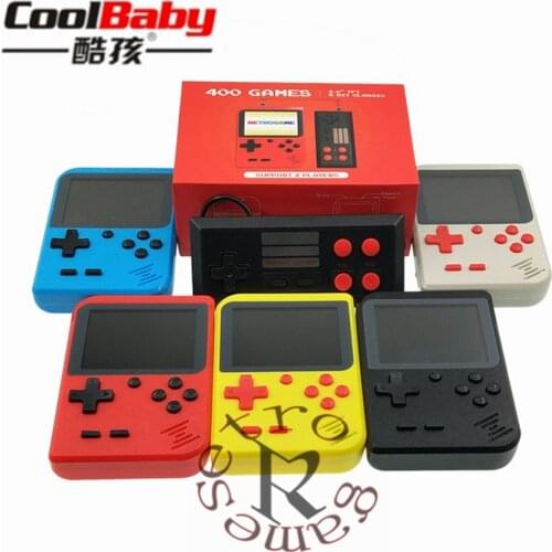 Retro games 3.0inch 8bit Built-in 400 classic Games Support AV support 2 players Portable Game Consoles