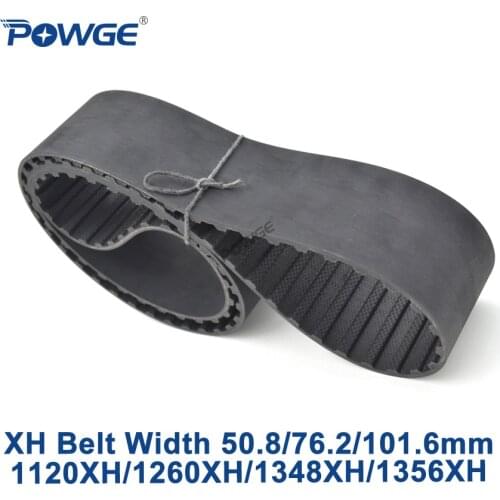 POWGE Inch XH Synchronous belt 1120XH/1260XH/1348XH/1356XH Teeth 128 144 154 155 Width 50.8/76.2/101.6mm Rubber timing Belt