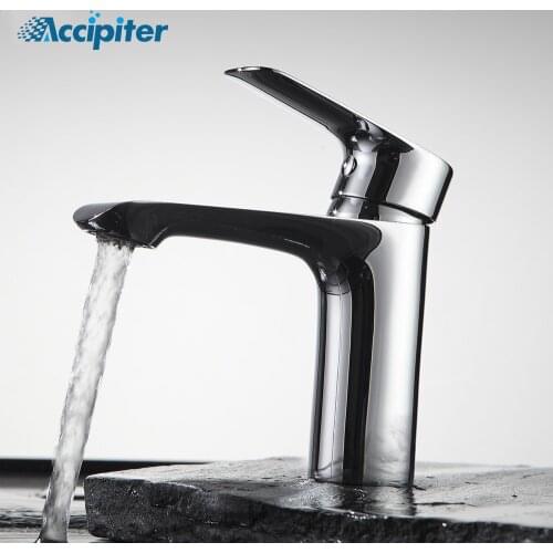 Bathroom Basin Faucets Single Handle Chrome Faucet Basin Taps Hot Cold Mixer Basin Tap Mixer Sink Tap