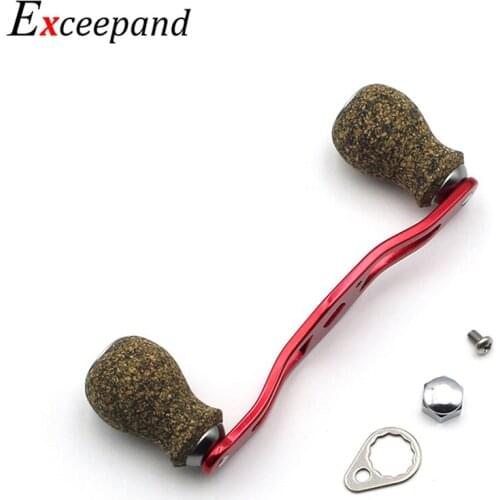 Exceepand 95mm Baitcasting Metal Powerful Fishing Reel Handle for Abu Garcia Daiwa Low Profile Repair Reel Fishing Accessories