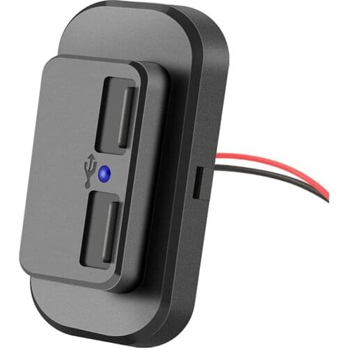 Universal Dual USB Car Charger Socket Power Outlet With Cap Dual Port Quick Car Charger For Cars Bus RV Boat Fast Car Charger