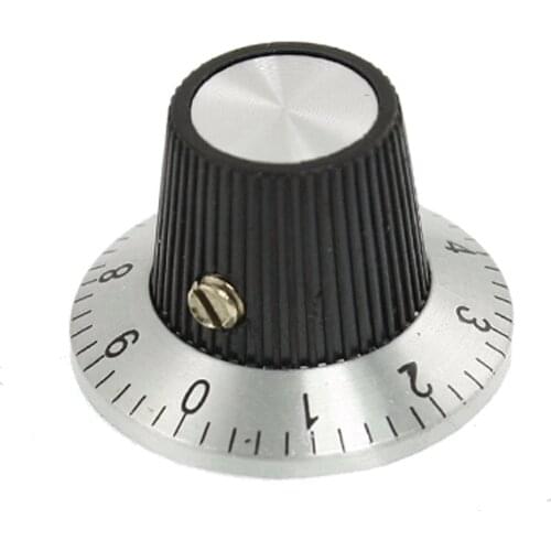Uxcell Hot A Type 360 Degree Scale Dials 10 Turn Concentric Volume Switch Control Rotary Digital Potentiometer Knob 6mm Shaft