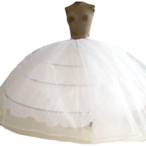 High Quality 4 Hoops Petticoat Underskirt For Super Big Ball Gown Wedding Dresses Bridal Gowns Wedding Accessory Crinoline