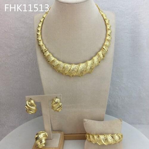 Yuminglai Fine Jewelry Classic Dubai Jewelry Sets For Women FHK11513