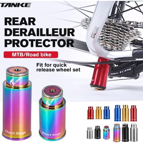 TANKE rear derailleur protector mountain bike lamp holder road bicycle rear transmission protection cycling accessories