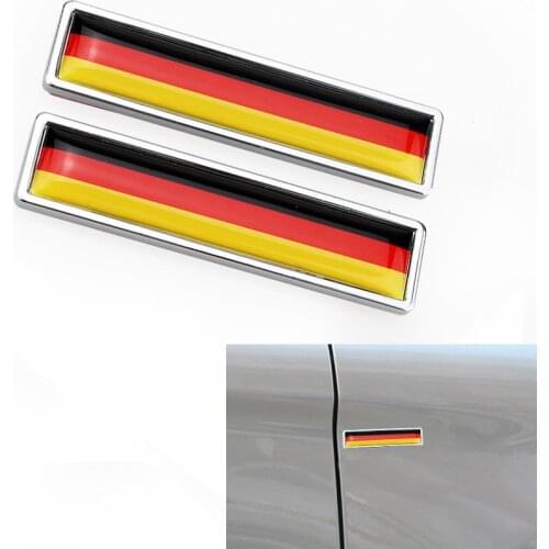 1Pair 3D Metal Country National Flag Germany Car Stickers Styling Motorcycle Accessories Badge Label Emblem Car Stickers