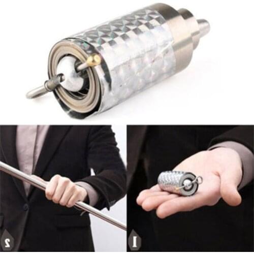 1Pc Pocket Self-defense Telescopic Stick Stainless Steel Portable Martial Art Performance Magic Wand Extension Pole Stage Trick