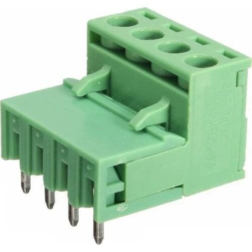 10x 2EDG 4Pin 5.08mm Pitch Plug-in Screw Terminal Block Connector Right Angle