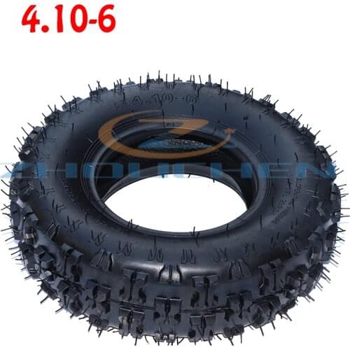 4.10-6 Tire inner tube and outer tyre suitable for ATV Kart Mini 4WD 47cc 49cc snowmobile tires