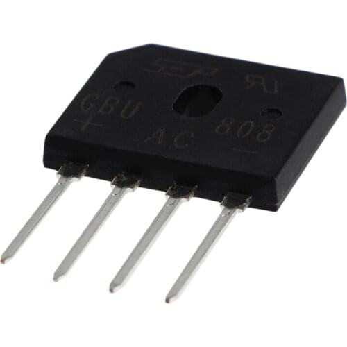 5Pcs Single Phases Diode Bridge Rectifier IC Chip 8A