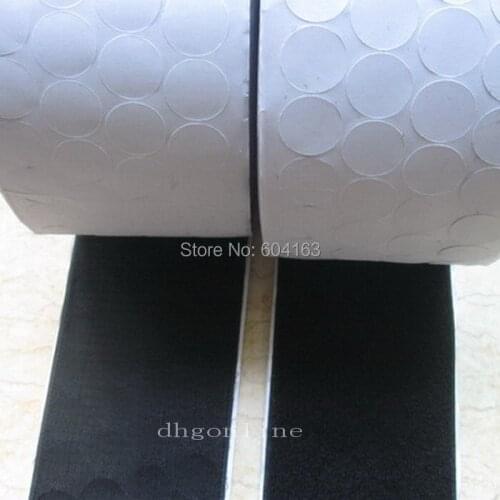 500 PCS 1" 25mm Coins Self adhesive Dot Black