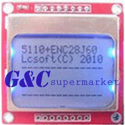 84x48 LCD Module Blue Backlight Adapter PCB 5110 LCD