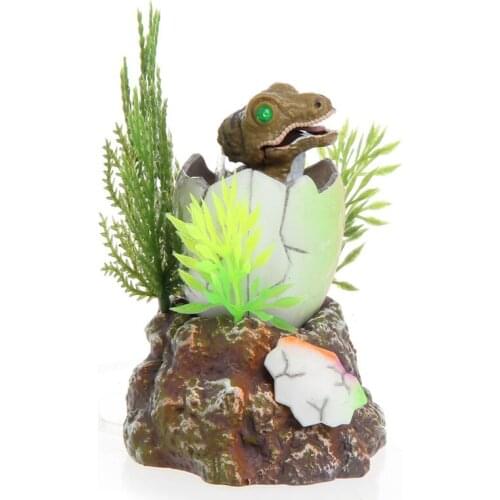 Aquarium Fish Tank Decoration Baby Dinosaur Oxygen Air Operated Wheel Ornament