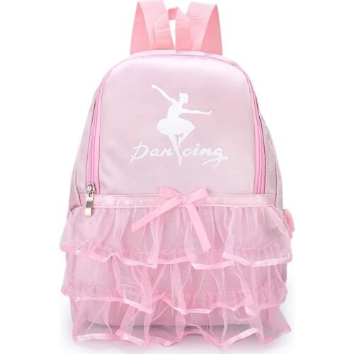 Ballet Bag for Girls Child Dance Ballet Tutu Bag for Girl Children Book Bags Pink Kid Dance Backpack Ballerina
