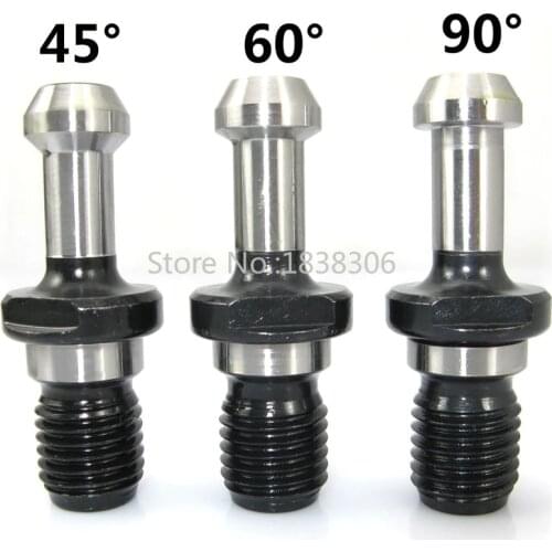 BT30 45Degree M12 Thread Pull Stud retention knob for CNC Milling Tool Holder bt40 machining tools collet chuck lathe
