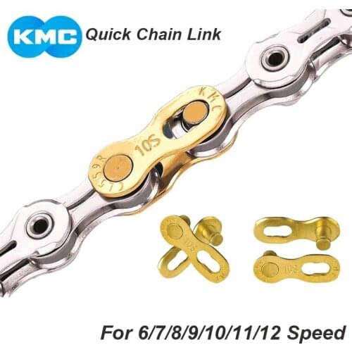 2 Pair KMC Bike Chain Quick Link Bicycle Chain Missing Link Connector Quick Master Link for MTB Road Bike 6/7/8/9/10/11/12 Speed