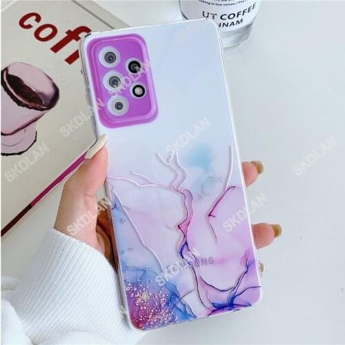 Watercolor Painting Phone case for samsung S21 FE S21 Ultra A82 Quantum 2 A52 A12 A72 A12 A32 Bumper Soft TPU Clear Phone Cover