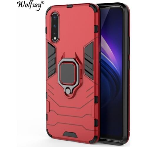 Wolfsay For Vivo iQOO Neo Case, iQQO Neo Car Holder Armor Cases Hard PC & Soft Silicone Cover for Vivo iQOO Neo With Magnet