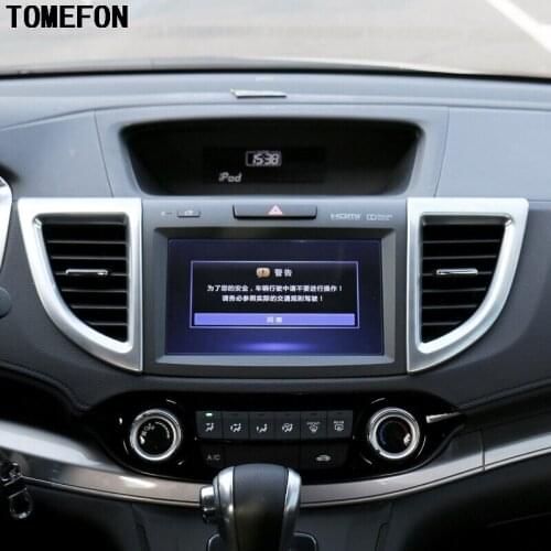 For Honda CRV CR-V 2012 2013 2014 2015 2016 ABS Chrome Front Both Side Console Middle Air Vent Cover