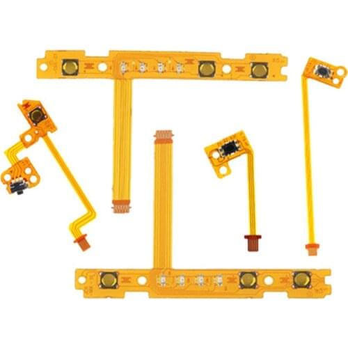 5 in 1 ZL ZR L SL SR Button Key Ribbon Flex Cable Controller Replacement Repair Part Compatible with Switch Joy Con 85DC