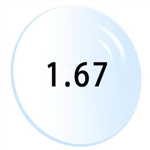 1.67 Index Optical Brand Lenses Anti Blue Light Prescription Glasses Computer Lens Eyes Myopia Hyperopia Optical Lens