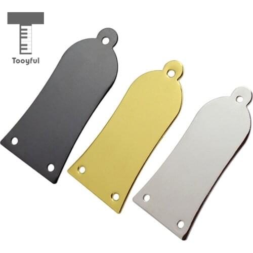 Tooyful Metal 3 hole Truss Rod Cover Plate For Bass Guitar Replacement Part silver