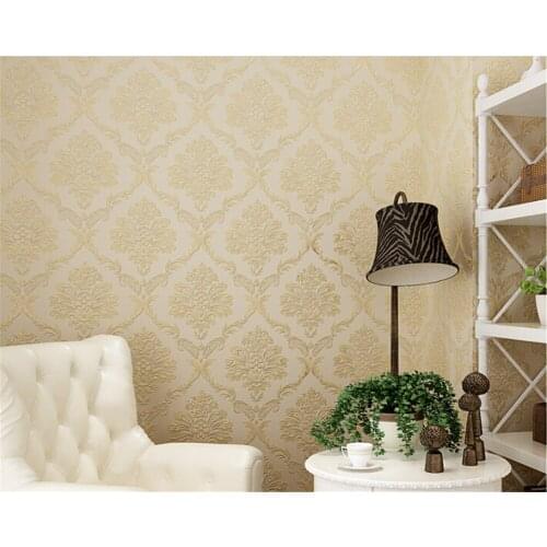 Beibehang papel de parede Senior European new non woven fabric exquisite embossed series bedroom living room wallpaper tapety