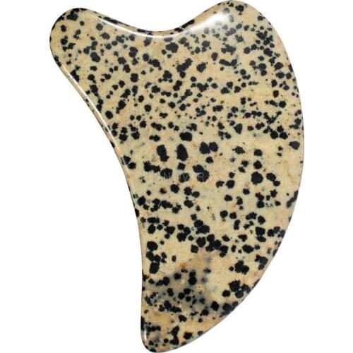 New Speckled Stone Gouache Scraper Facial Eye Acupuncture Scraping Wrinkle Removal Guasha Board Body Spa Massage Stone Health