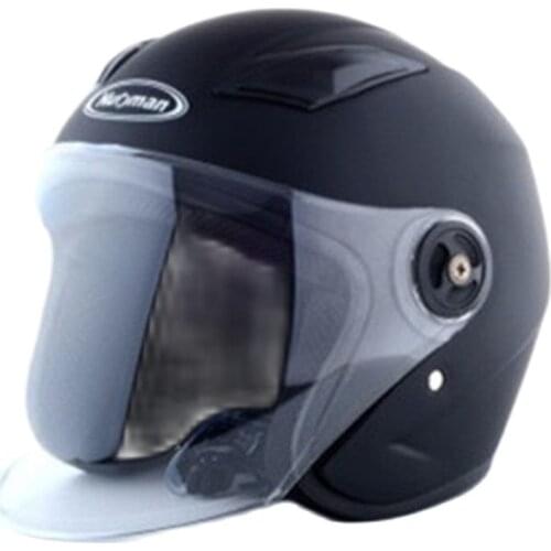 New Helmet Autumn And Winter Unisex Motorcycle Electric Car Dark Lens Big Half Helmet Riding Protective Unisex pink color