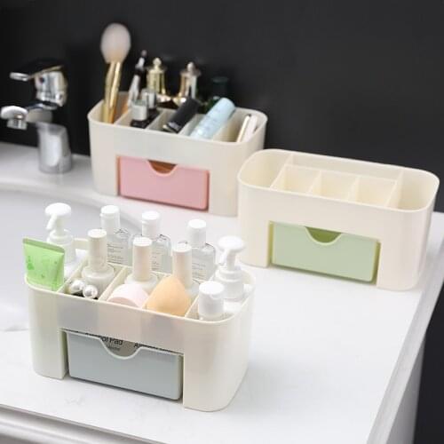 Saving Space Makeup Organizer Box For Cosmetics Desk Office Storage Skincare Case Lipstick Case Sundries Jewelry Organizer Box