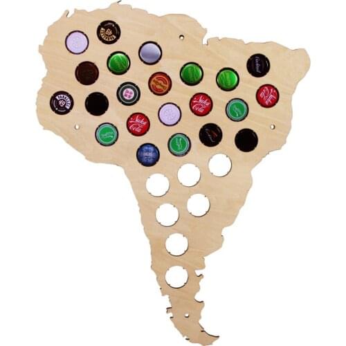 Polish Laser Engraved Wooden Hanging Craft Poland Beer Cap Trap Poland Patriotic Wall Decor Map Cap Map For Cap Collector Lover